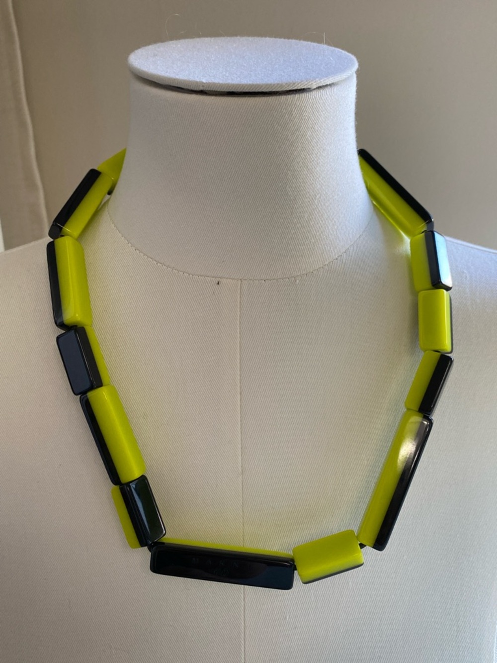 Marni x H&M 2012 Reversible Statement Necklace - Neon Yellow & Black